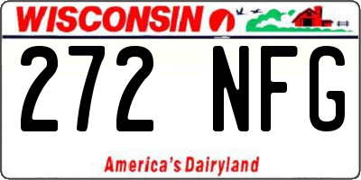 WI license plate 272NFG