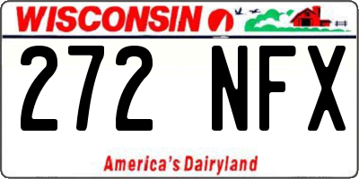 WI license plate 272NFX