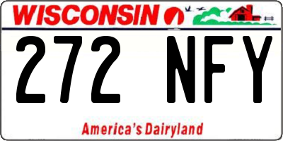 WI license plate 272NFY