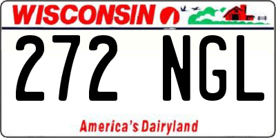 WI license plate 272NGL