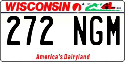 WI license plate 272NGM