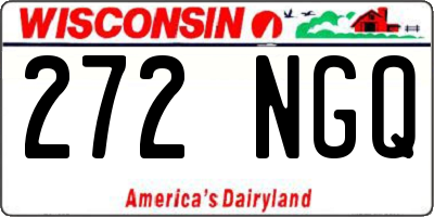 WI license plate 272NGQ