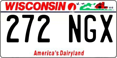 WI license plate 272NGX