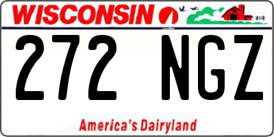 WI license plate 272NGZ