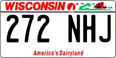 WI license plate 272NHJ