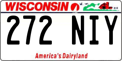 WI license plate 272NIY