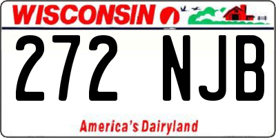 WI license plate 272NJB