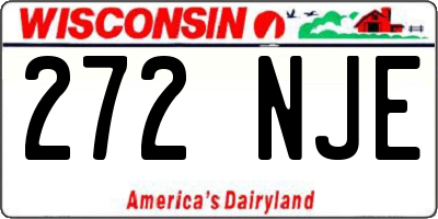 WI license plate 272NJE