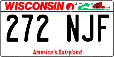 WI license plate 272NJF