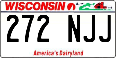 WI license plate 272NJJ