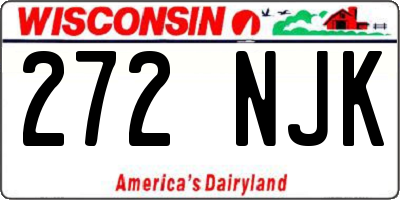 WI license plate 272NJK