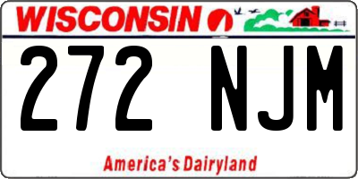 WI license plate 272NJM