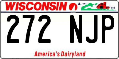 WI license plate 272NJP