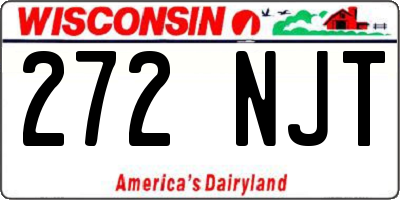 WI license plate 272NJT