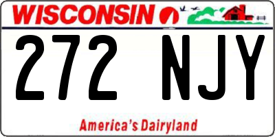 WI license plate 272NJY