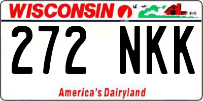 WI license plate 272NKK