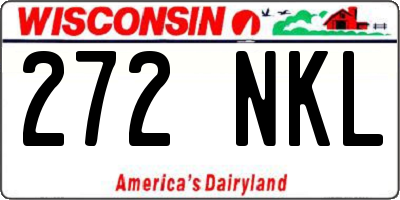 WI license plate 272NKL