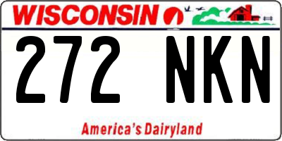 WI license plate 272NKN