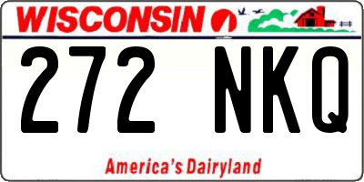 WI license plate 272NKQ