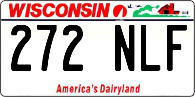WI license plate 272NLF