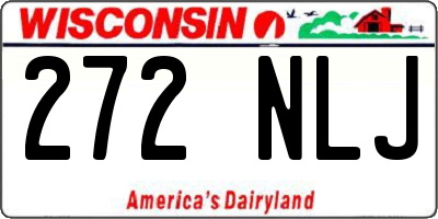 WI license plate 272NLJ
