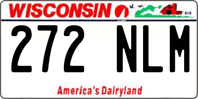 WI license plate 272NLM