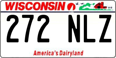 WI license plate 272NLZ