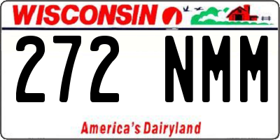 WI license plate 272NMM