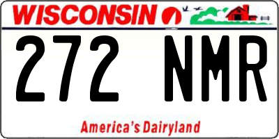 WI license plate 272NMR