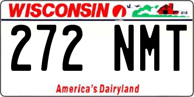 WI license plate 272NMT