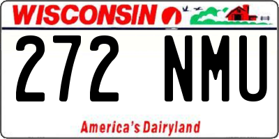 WI license plate 272NMU