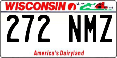 WI license plate 272NMZ