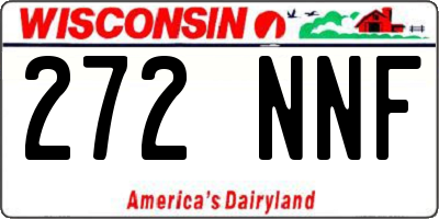 WI license plate 272NNF