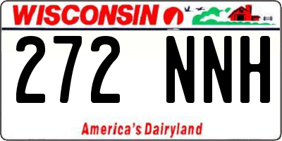 WI license plate 272NNH