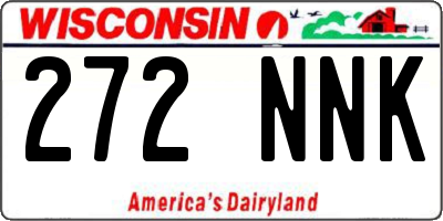 WI license plate 272NNK