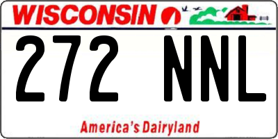 WI license plate 272NNL