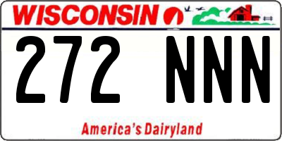 WI license plate 272NNN