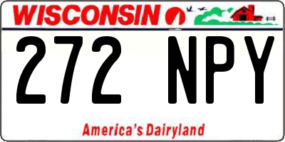 WI license plate 272NPY