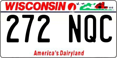 WI license plate 272NQC
