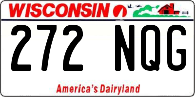 WI license plate 272NQG
