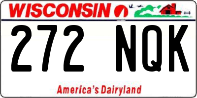 WI license plate 272NQK