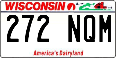 WI license plate 272NQM