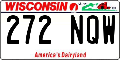 WI license plate 272NQW