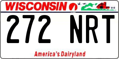 WI license plate 272NRT