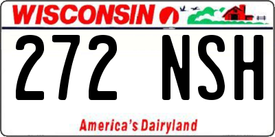 WI license plate 272NSH