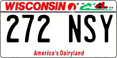 WI license plate 272NSY