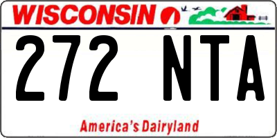 WI license plate 272NTA