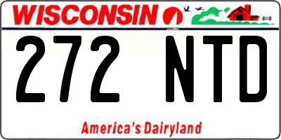WI license plate 272NTD