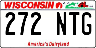 WI license plate 272NTG