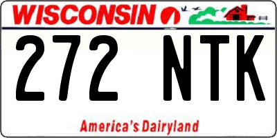 WI license plate 272NTK